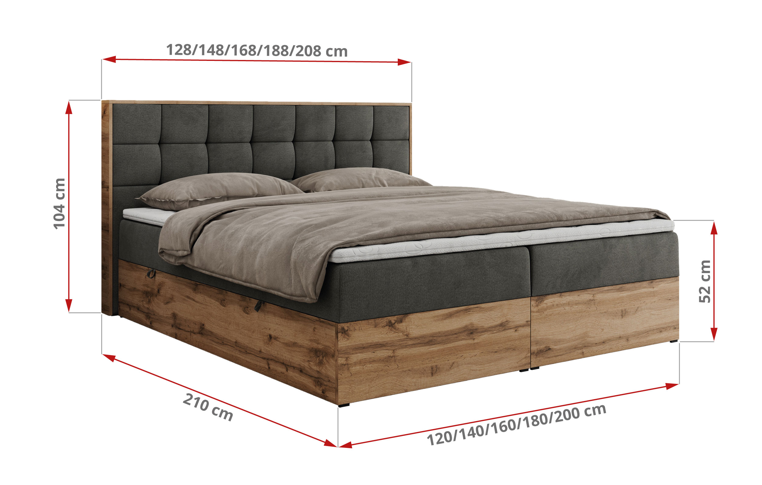 wymiary łóżka Albero 4